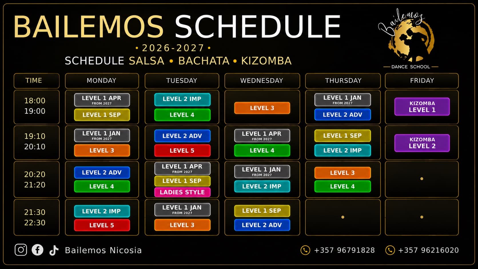 Bailemos Dance School Nicosia. Strovolos