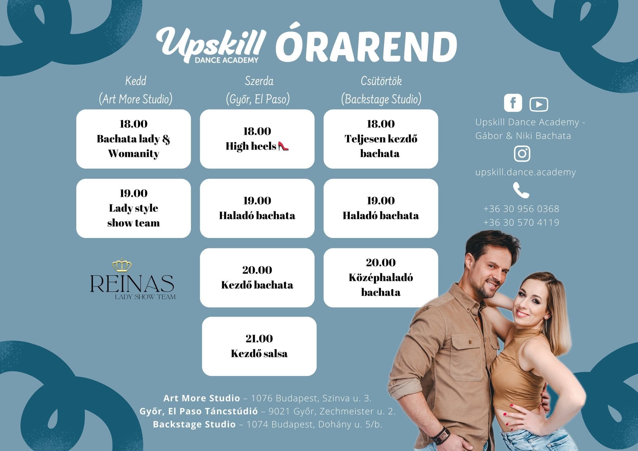Upskill Dance Academy - Bachata Budapesten. Budapest, BUDAPEST